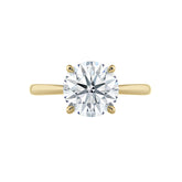 Round Four Claw Diamond Solitaire Engagement Ring